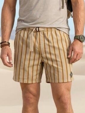 Men's Prana Shorts size XL Indio Heritage Shorts Yarrow Striped 5' inseam NWT